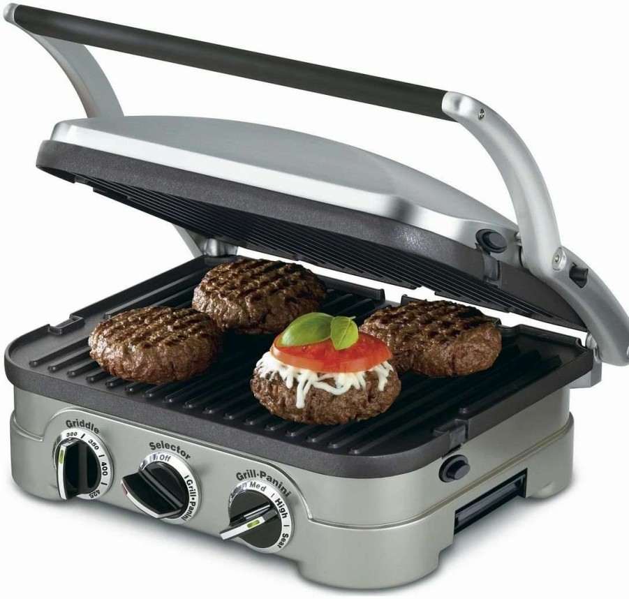 Frying, Grilling & Cooking * | Coupon Cuisinart Griddler Silver