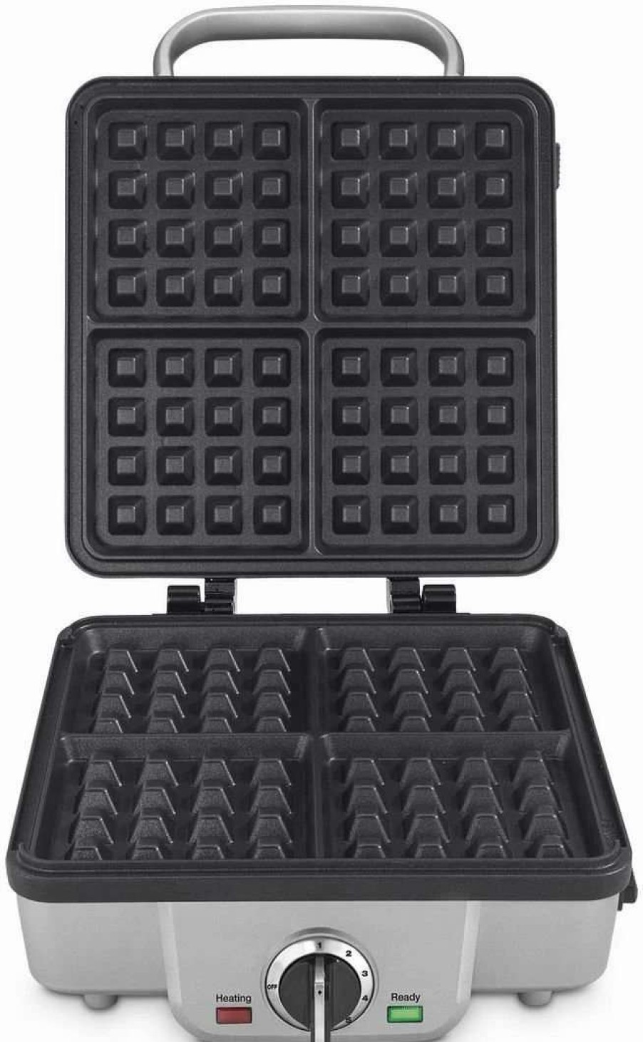 Frying, Grilling & Cooking * | Best Deal Cuisinart Belgian Waffle Maker With Pancake Plates Black & Stainless