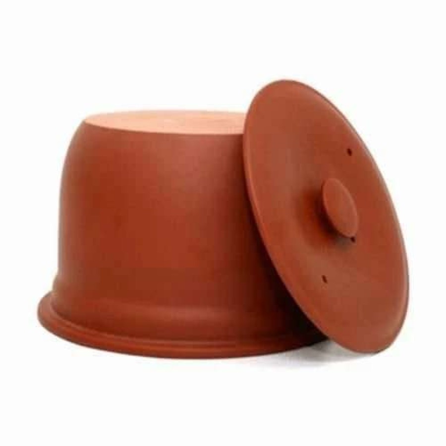 Frying, Grilling & Cooking * | Discount Vitaclay Replacement Clay Pot W Lid 8 Cup Natural