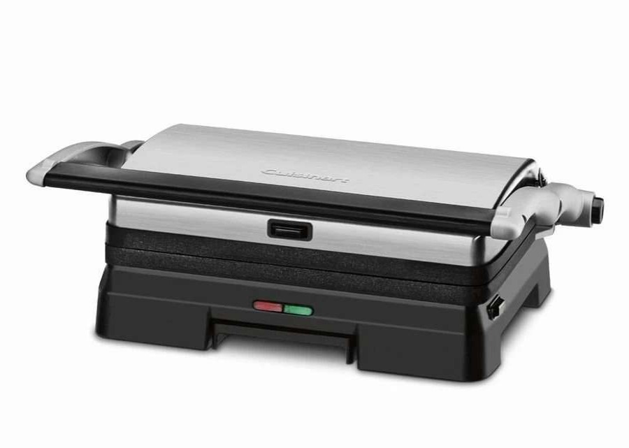 Frying, Grilling & Cooking * | Budget Cuisinart Grill And Panini Press Black & Stainless