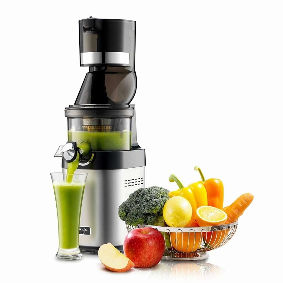 Blending & Drinks * | Best Sale Kuvings Juicer Kuvings Whole Slow Juicer Chef Stainless Steel Steel & Black