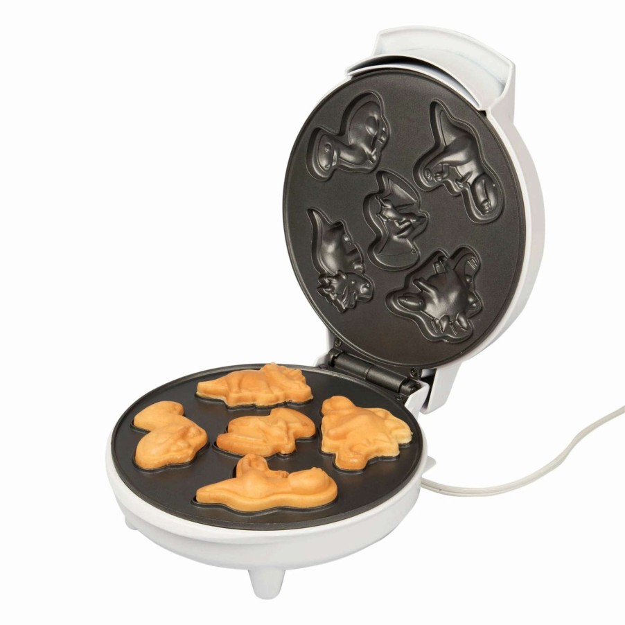 Frying, Grilling & Cooking * | Flash Sale Cucina Pro Cucinapro Waffle Maker | Dino Friends White