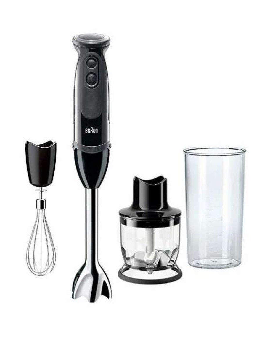 Blending & Drinks * | Coupon Braun Multiquick 5 Vario Immersion Blender | Black Black & Stainless